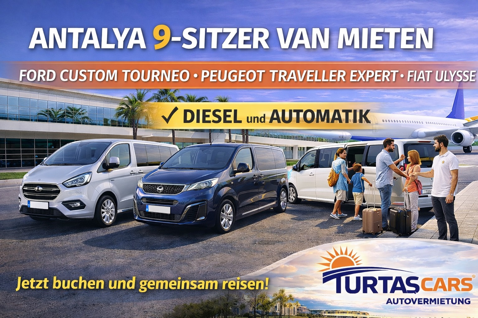 Antalya 9-Sitzer Van mieten