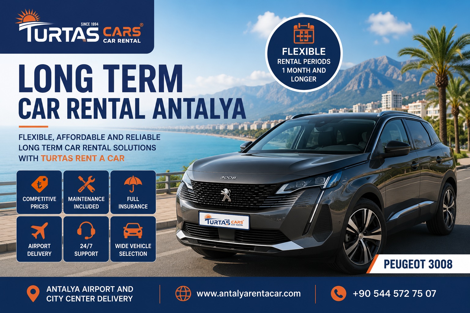 Long Term Car Rental Antalya